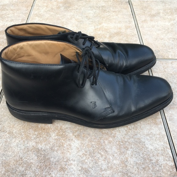 Tod’s Tolacco Chukka boots black leather men 8 - Picture 4 of 12